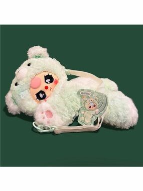 Baby Three Hugging Baby Plush Backpack Mint Bear Confirmed
